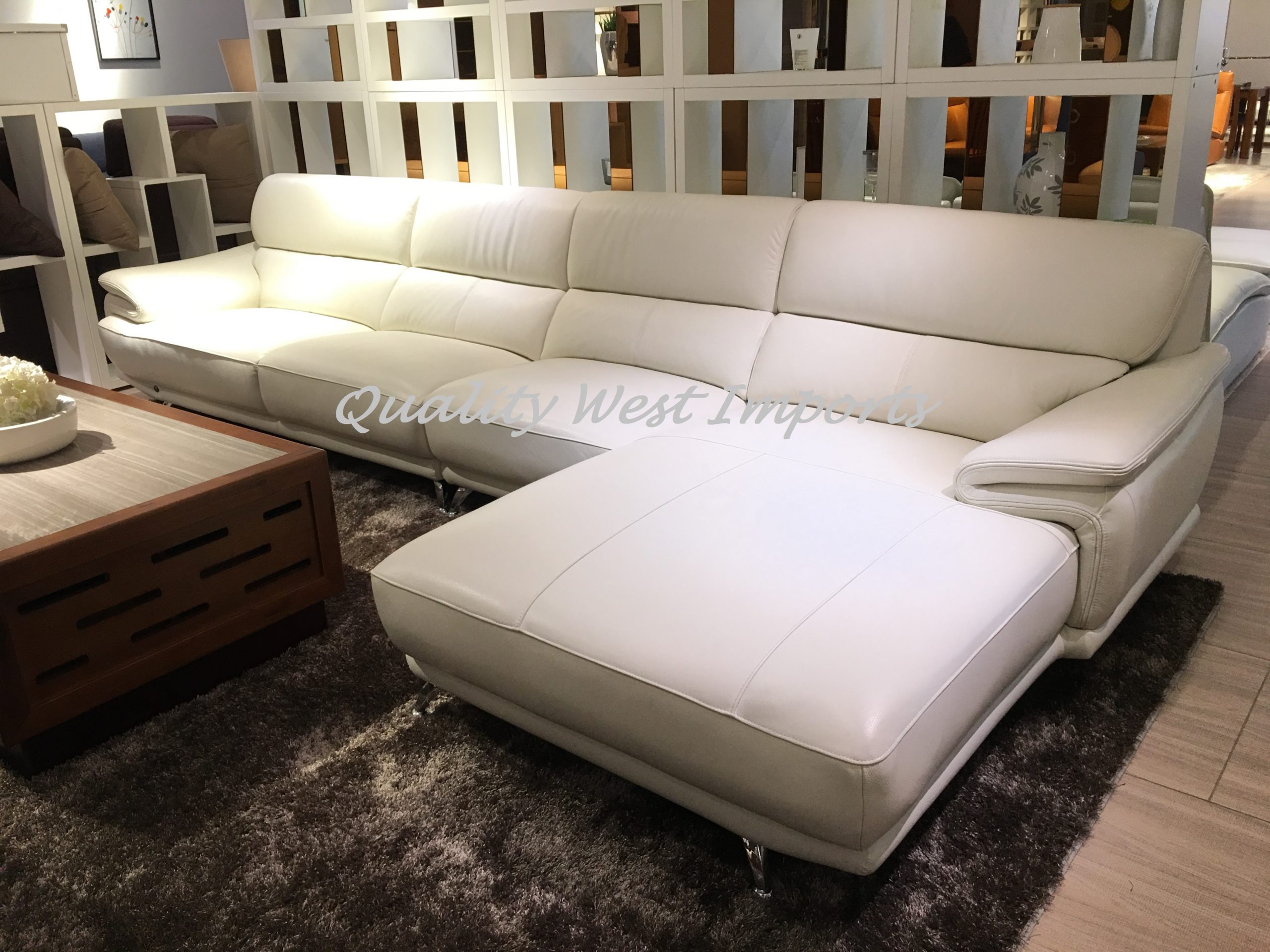 Genuine Leather Sectional Sofa 2510